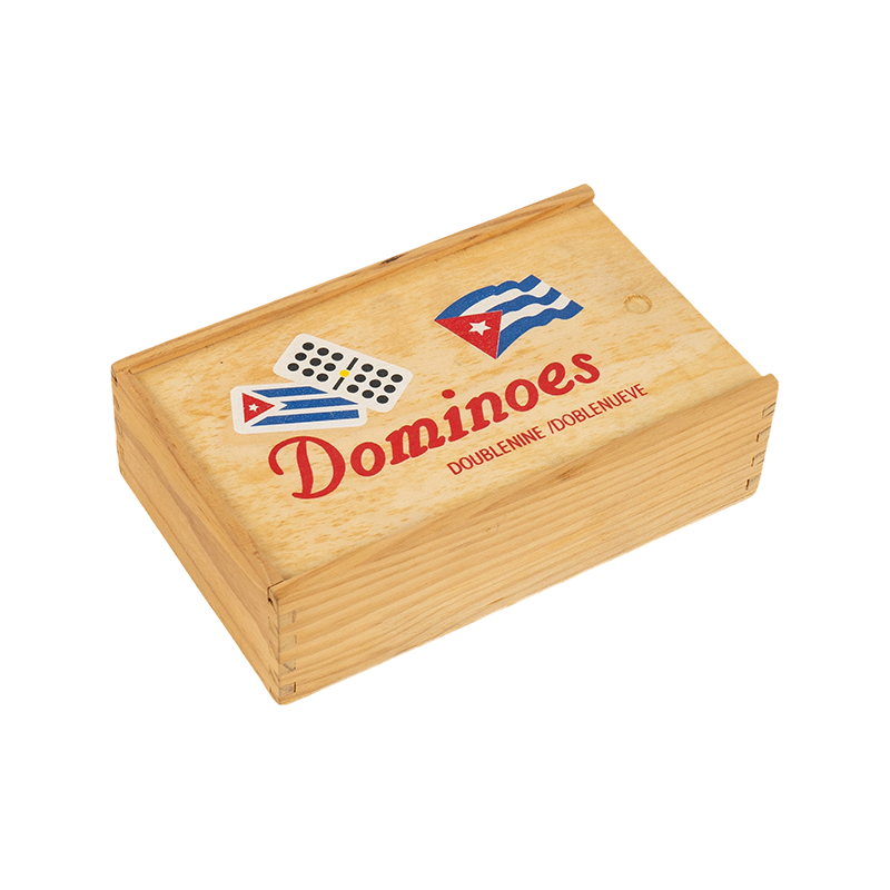 Tradicionalne kubanske dvostruke devet drvene kutije domine