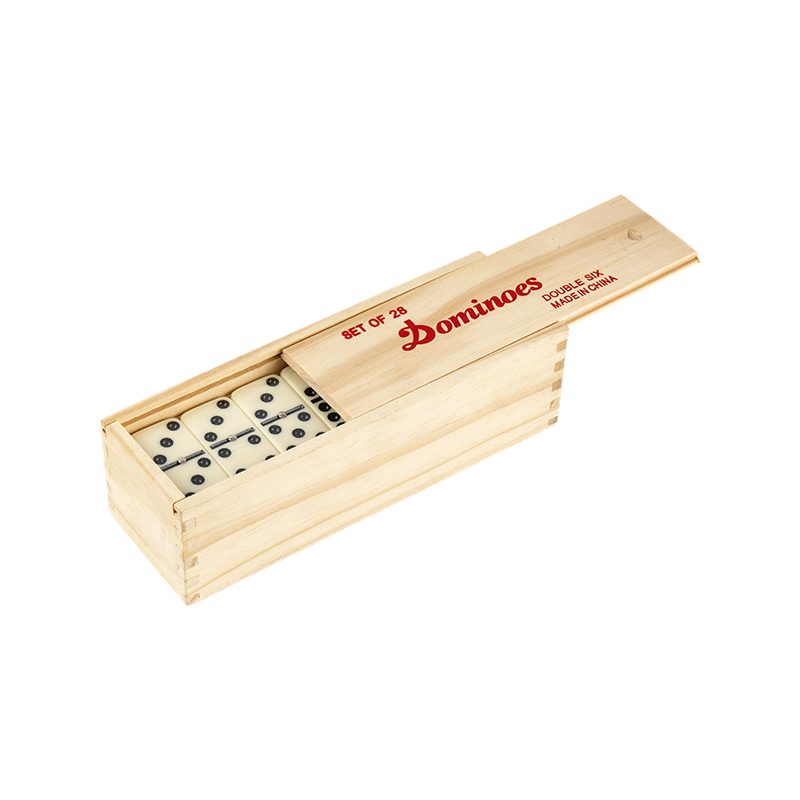 Crtanje dvostruko 6 drvena kutija domino