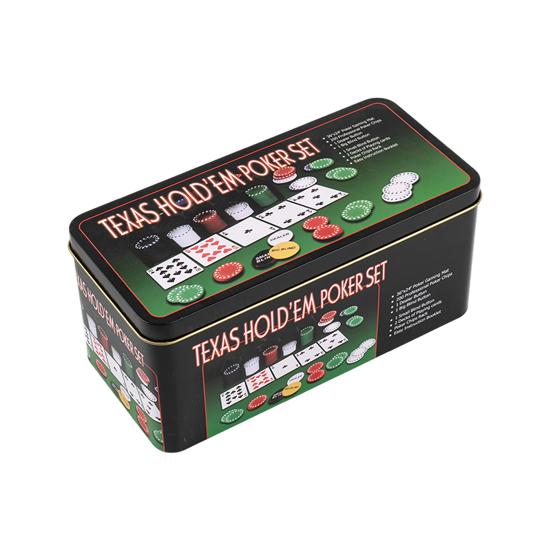 200pcs Iron Box Party Game Chip Set