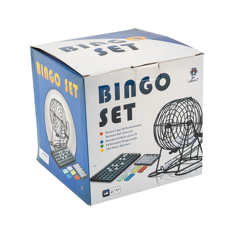 Prijenosni deluxe set bijelog bingo kuglica