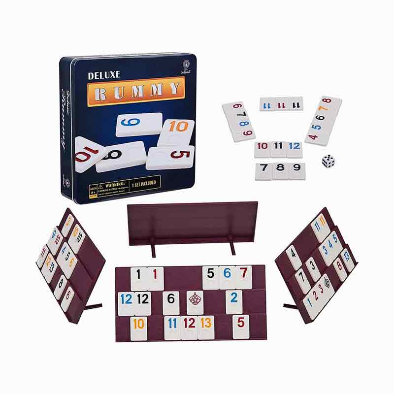 2-4 igrača 106 pločica Classic Digital Rummy igra s željeznim futrolom