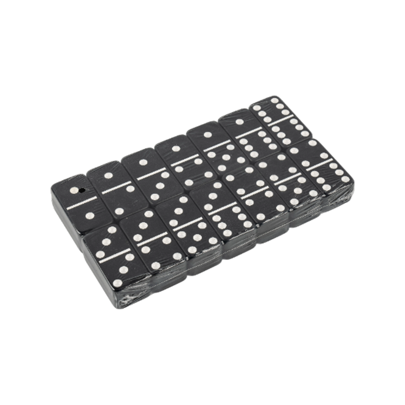 Bijela točkica crno donje domino set